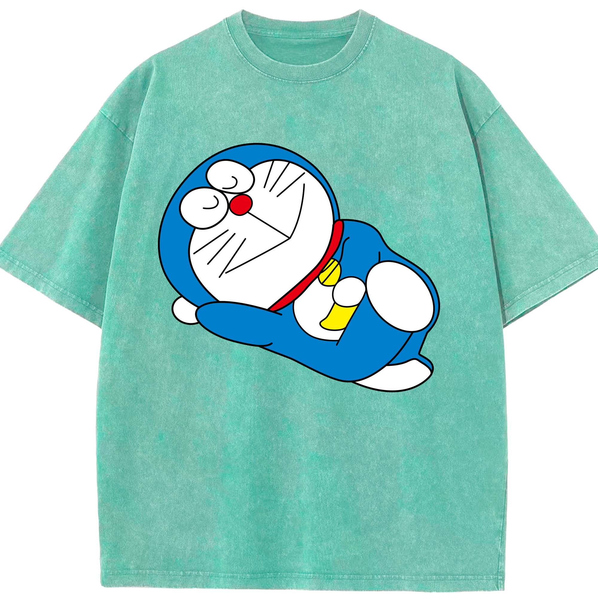（画像用） ドラえもん Doraemon 綿100% ヴィンテージ風 半袖Tシャツ（フロントプリント）